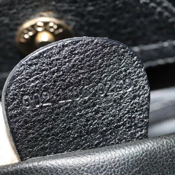 Gucci Bamboo 1947 nano bag in black leather | GUCCI® US GUCCI Bamboo Hand Bag Suede Black Gold